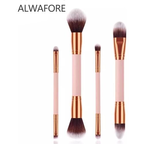 4PCS/Set Makeup Brushes Professional Foundation Eyebrow Eyeliner Blush Cosmetic Concealer Brushes Beauty Tool