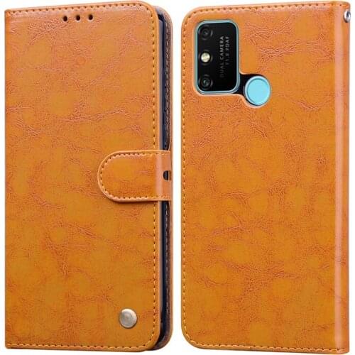 9 A Retro Case For Huawei Honor 9A Luxury Flip PU Leather Wallet Mobile Phone Bag