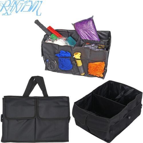 Car trunk foldable Organizer Auto Storage Box For Lada Priora Vesta X-Ray XRay Accessories Automobile Storage Box