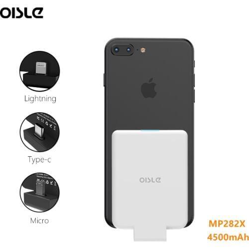 Oisle Wireless fast Power Bank For iPhone 11 x 12PRO 8 7 XR/Samsung Galaxy S9 /Xiaomi Redmi Note10 Battery Charger Case External