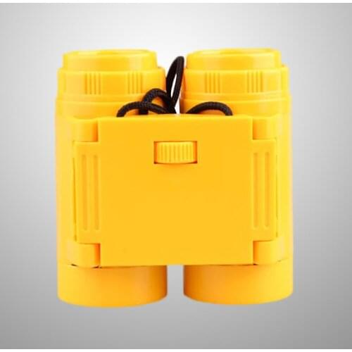 Creative Yellow Children Binoculars Telescope Binoculars Game Props Birthday Present for Entertaining Bird Watching