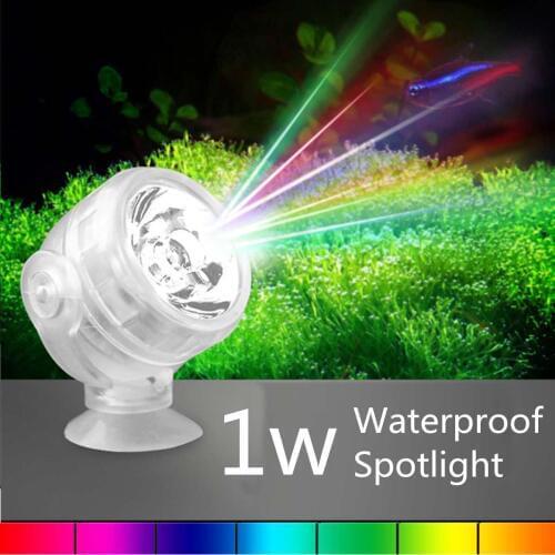 Colorful Aquarium LED Lighting Waterproof Submersible LED Light for Aquarium Fish Tank Underwater Electronic Lighting Lamp 1W