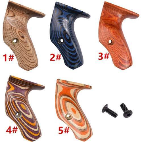 Archery Bow Wood Wooden Grips for 17" ILF Traditional Recurve Bow Riser Right Hand