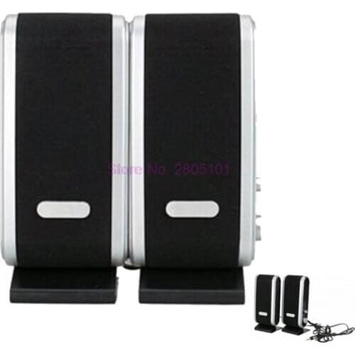 By dhl or ems 100pcs 120W USB Power Laptop Audio Speaker/Portable 3.5mm audio jack Speaker For Computer