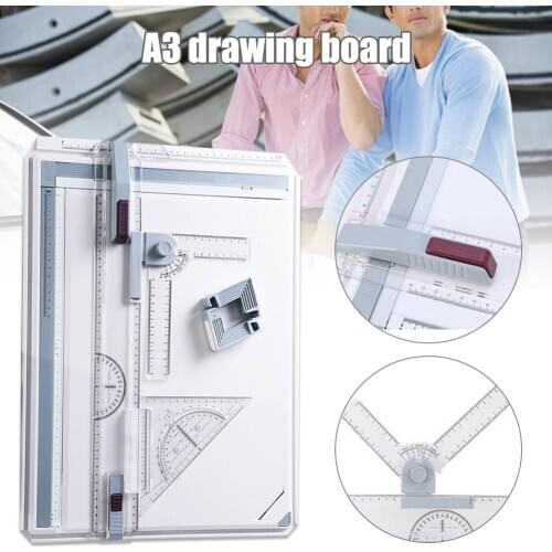 Drawing Board A3 Drafting Tables with Parallel Motion Angle Measuring System J99Store