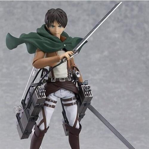 5.9 IN Anime Attack on Titan Figure Anime Character Action Doll Realistic Cartoon Model Ornaments for Bedroom Bedside LivingRoom