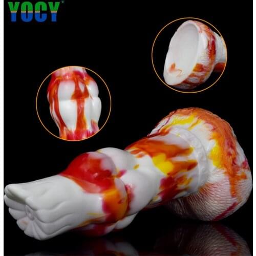 YOCY Huge Horse Knot Dildos Silicone Anal Butt Plug Fantasy Erotic Sexy Toy With For Women Vaginal Massager Sex Products
