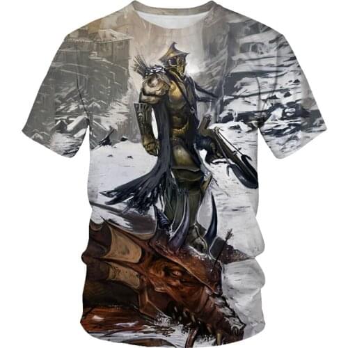 Kratos war 3D printing T-shirt mens womens short-sleeved streetwear Harajuku casual short-sleeved T-shirt top