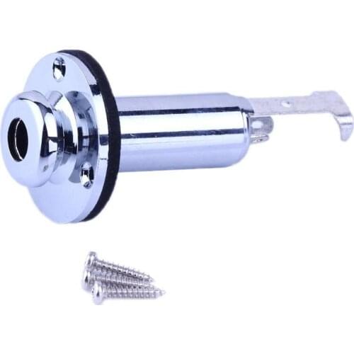 6.35mm 1/4" Chassis Panel Mount Guitar Bass Input Jack Socket Increasing Output Power for Professional Guitar Parts Accessories