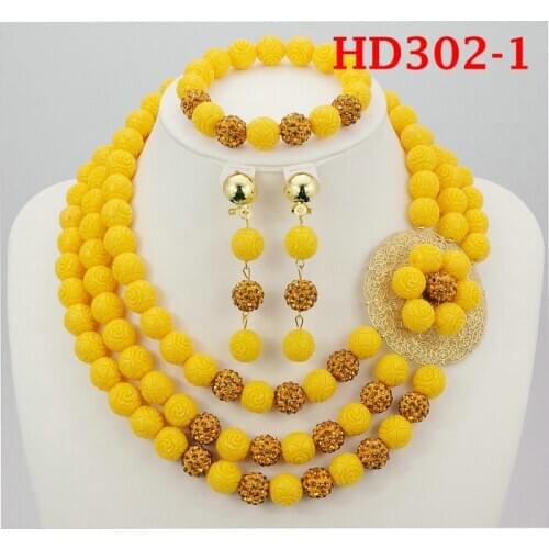 Pretty African Wedding Jewelry Set Orange Coral Beads Necklace Set Nigerian Beaded Necklace Jewelry Set Free Shipping HD302-1