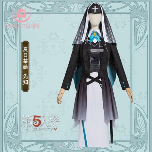 Anime Identity V Moon Phase Prophet Eli Clark Summer Tea Party Gorgeous Uniform Suit Cosplay Costume H