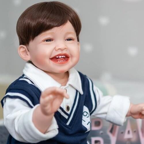 Bebes doll with 68CM Reborn Toddler Big Boy Baby Doll Handemade Popular Mila Our Happy Baby Boy Doll Collecitble Art Doll
