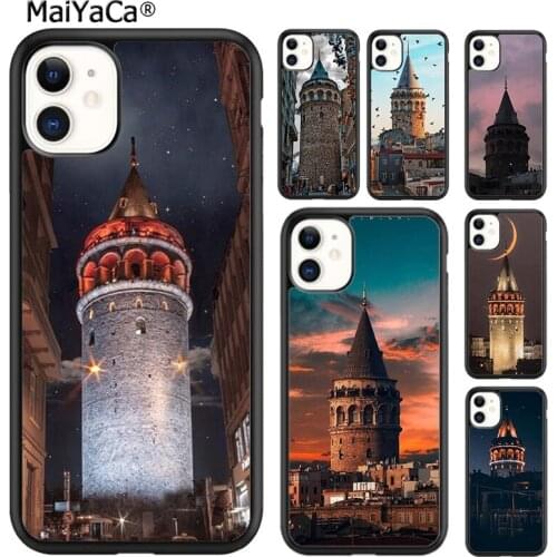 MaiYaCa Turkey Galata Kulesi Phone Case Cover For iPhone SE 6 6s 7 8 plus X XR XS 11 12 pro max Samsung Galaxy S8 S9 S10 shell
