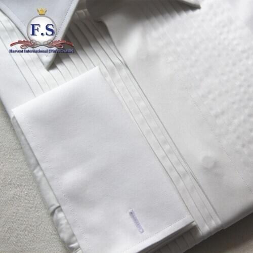 Made to measure 120s popline mens wedding dress shirt with long sleeve