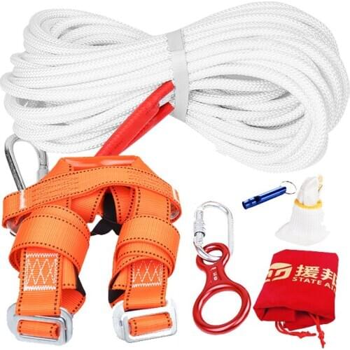 New Good 1 Set 10m Wire Rope Equipment Length For Downhill Fire Escape Family Household