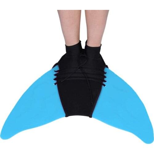 2021 Newest Flipper Swim Fins Flexible Shoe Diving Feet Tail Swimming Training Fins Flipper for Kids Adults