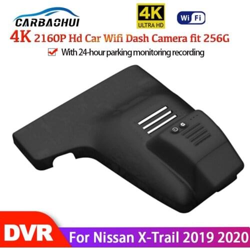 New! Hidden Car DVR Wifi Video Recorder Dash Cam Camera High quality driving recorder Full HD 2160P For Nissan X-Trail 2019 2020