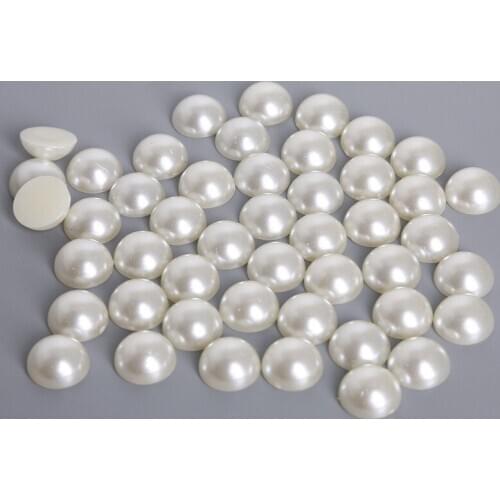 10000pcs 4*2mm Imitation Pearls ABS Half Round Flatback Beads For Scrapbook Cards Decoration DIY Jewelry Crafts Loose Beads