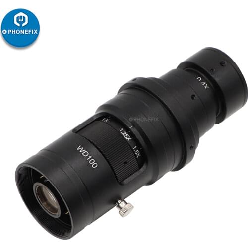 Adjustable 180X 120X 300X 200X 130X Zoom C-mount Lens 0.7X~4.5X Magnification 25mm For USB HDMI Digital Video Microscope Camera