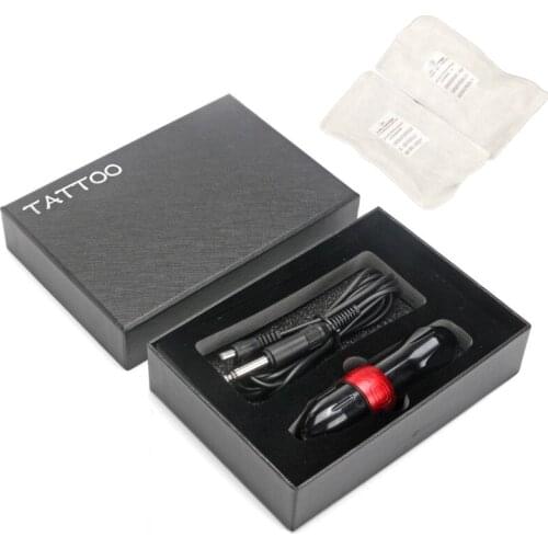 RoYun 10000RPM Mabuchi Motor Rotary Adjustable Tattoo Pen Motor Gun Machine 2 Cartridge Needle Kit