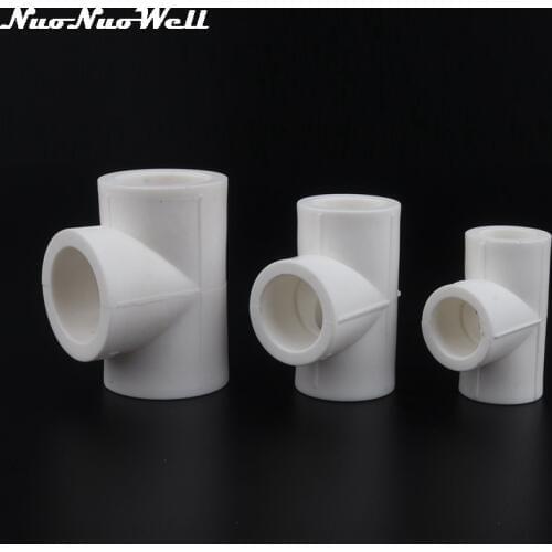 1pc PPR Equal Tee Connector 20mm 25mm 32mm 40mm Water Pipe Plumbing Fittings PPR Water Pipe Three Ways Adapter