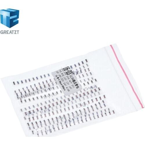 GREATZT LL34 SMD Zener diode package 1/2W 3v-24v 15 kinds *20pcs=300pcs 1N4148 KIT