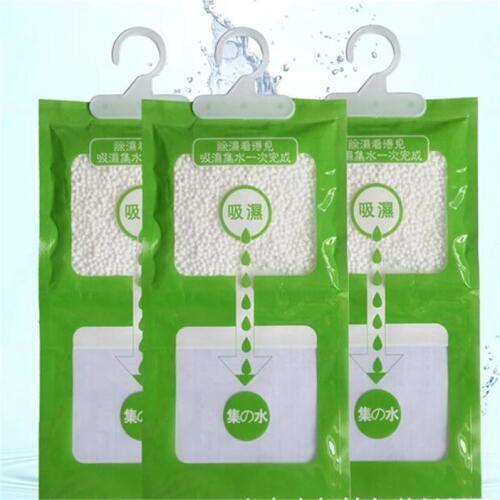 Hanging Drying Clothes Desiccant Home Wardrobe Dehumidifier Dry Bag 100g Dehumidify parts 3PCS