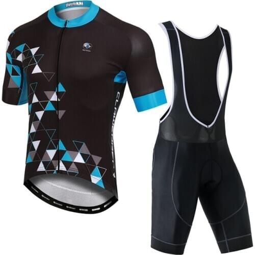 YOCENE Breathable Shorts Sleeve Bicycle Clothes Black Printing Suit Men Summer Wear