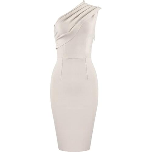 2020 Summer Womens Dress Night Club Off Shoulder Bandage Female Dresses Sleeveless Dresses Club Party Bandage Elegant Vestidos