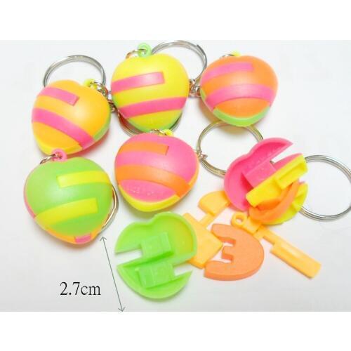 1 pc puzzle ball key chain birthday party Favors game toys prize gift Pinata gadget wedding gift for guest souvenirs giveaways