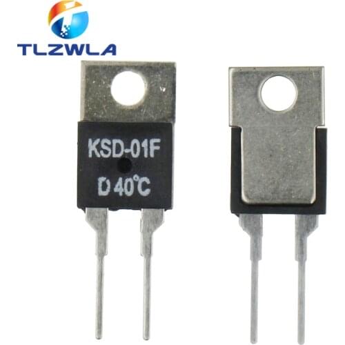 100Pcs 70 80 90 100 DegC NC Normally Closed NO Normally Open 1.5A Thermal Switch Temperature Sensor Thermostat KSD-01F JUC-31F