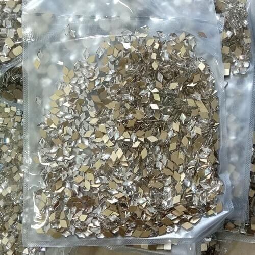 1440pcs Wholesale Shiny Shaped Crystal Clear Nail Rhinestone Top Quality Glass Tears Rhinestones For Nails Art Decorations
