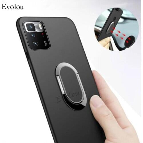 Magnetic Ring Holder Stand Cover For Xiaomi Poco X3 GT Ultra-thin Silicone Phone Case For Xiaomi Poco M3 Pro 5G 4G M2103K19PG
