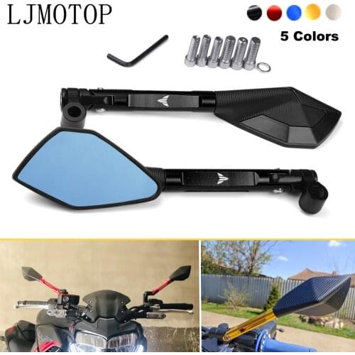 For Yamaha MT-07 MT 07 mt07 FZ07 2014-2021 2020 2019 2020 2021 MT Motorcycle CNC Aluminum Rear View Rearview Mirrors Side Mirror