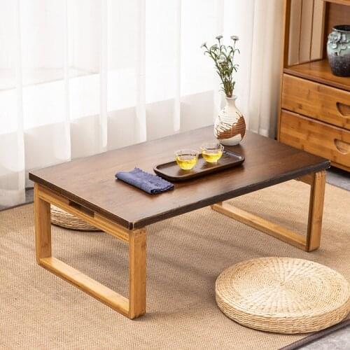 Home Folding Low Floor Table Modern Minimalist Tatami Coffee Table Solid Wooden Furniture Japanese Tea Table For Living Room