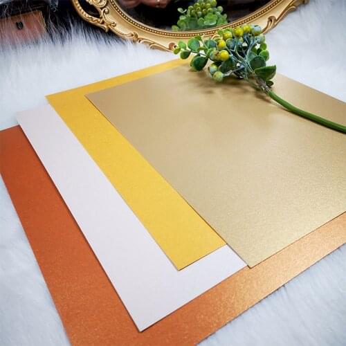 Panalisacraft A4 double-sided pearl effect paper shiny Card Pack 250GSM Paper pad Craft Paper Card Paper Card making paper