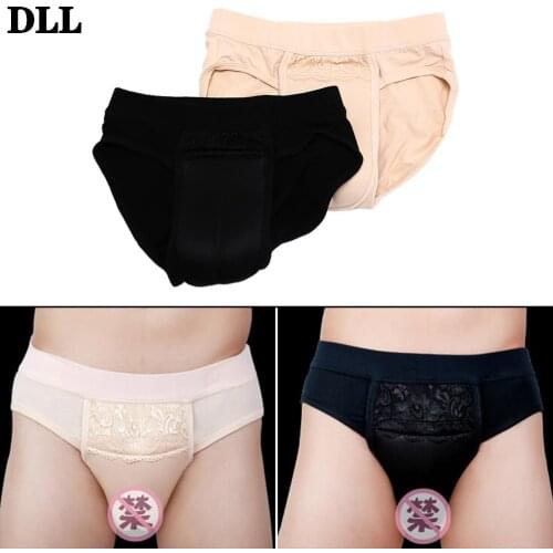 Hot Sale Camel Toe Panty Underwear Crossdresser Transgender Crossdresser Shemale nude /black five size