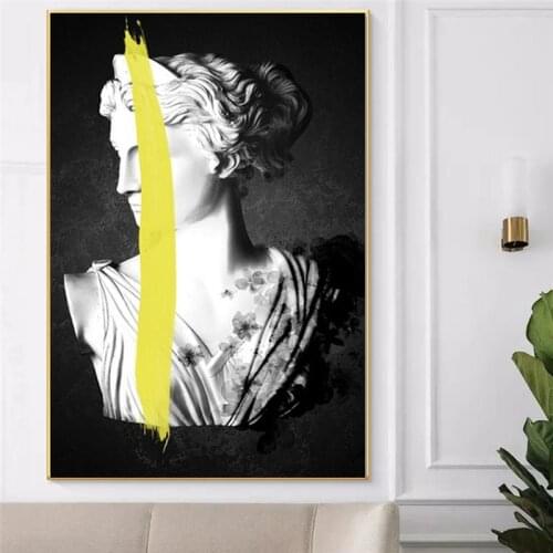 Canvas Painting Ancient Greek Sculpture of Artemis Goddess Poster and Print Quadro Wall Art Picture for Living Room Decor Cuadro
