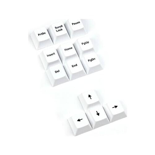 LX9B 135Keys Set Cherry Profile Custom Keycaps PBT Dye Sublimation Keycaps Set for Gateron Kailh Cherry MX Switches White
