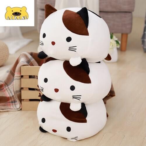 Cat Plush Toy Soft Cat Toy Kawaii Plush Cartoon Cat Stuffed Animals Sweet Pillow Gift Anime Plush Cute Home Decor Anime Plushie