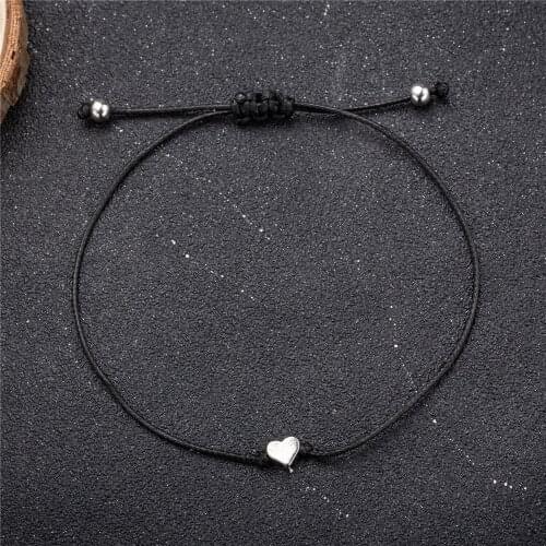 Red/Black Love String Charm Bracelets For Women Men Protection Luck Adjustable Hand-woven Red Cord Thread Amulet