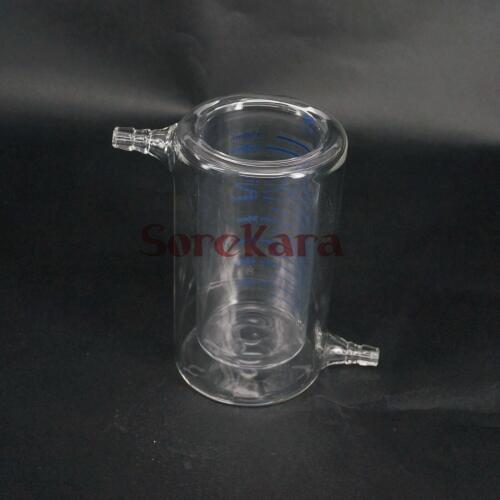 150ml Laboratory Jacketed Borosilicate Glass Beaker Double Layer Beaker for Photocatalytic Experiment