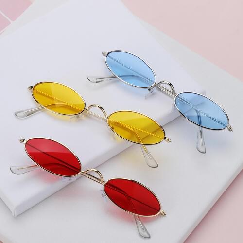 Fashion Vintage Shades Sun Glasses Elegant okulary Retro Small Oval Sunglasses for Men Women Eyeglasses gafas oculos