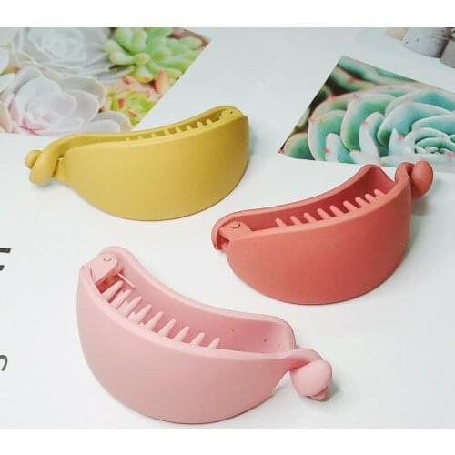 New Fashion arc frosted Solid color acrylic Hair Clips Girls Hairpins Claws Clamp Hair girls Women for accessoires Headdress