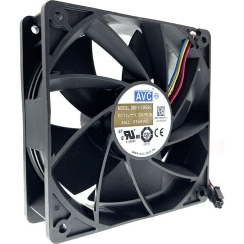 New Miner Mining Cooling Fan 7000RPM High Speed 120mm 12cm 12038 1238 12V Dual Ball Bearing 120X120X38mm DBPJ1238B2G GPU Miner