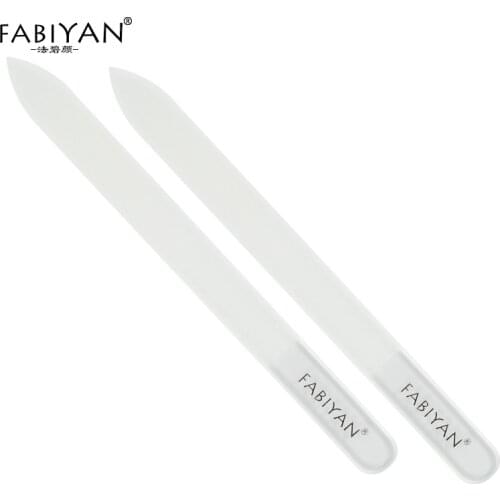 2PCS Nail Art Files Crystal Glass File Durable Buffer Gel UV Polish Tips Buffing Sanding Manicure Decoration Tools Salon Beauty