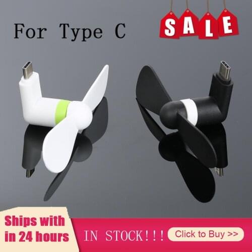 Portable Mini Mobile Phone Fan, Type C plug Adapter Type C Smartphone For phone Android Micro Hanldheld Cooling Fan