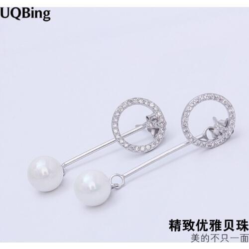 Good Jewelry Fashion Pure 925 Sterling Silver Drop Earrings Pearl Earrings Jewelry Pendientes Brincos
