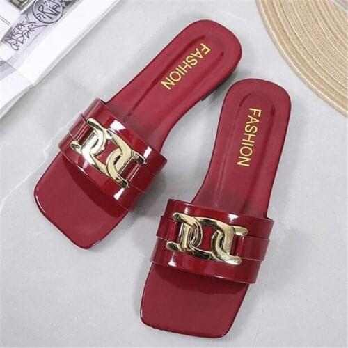 Designer flat womens slippers 2021 summer new breathable women sandals fashion platform slides womens shoes casual slipper