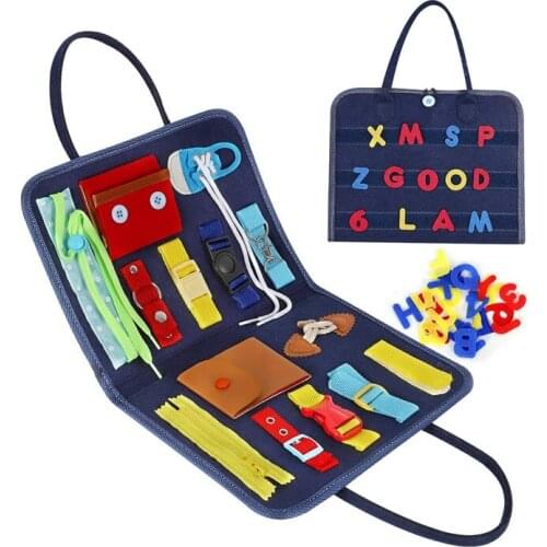 Toddlers Foldable Sensory Toys Bag Design, Toddler Activity Board-Educational Learning Toys 111